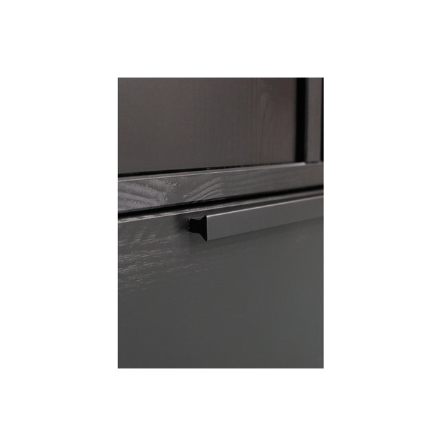 Woood Adam 2-deurs Kast Grenen Zwart [fsc]