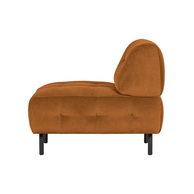 Woood Lloyd Fauteuil Gewassen Fluweel Cinnamon