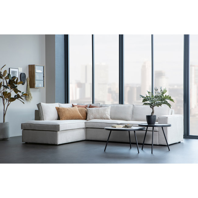 Woood Set van 3 - Lize Bijzettafels Hout/metaal