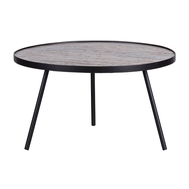Woood Set van 3 - Lize Bijzettafels Hout/metaal