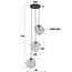 WoonStijl Hanglamp Rock Clear glas Getrapt 3L