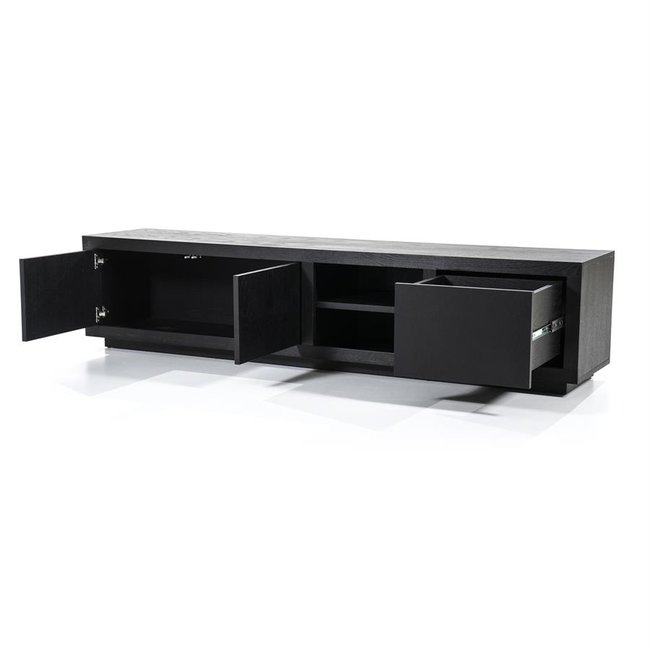 Eleonora TV meubel Helsinki 200 cm 2-drs. 1 lade - zwart