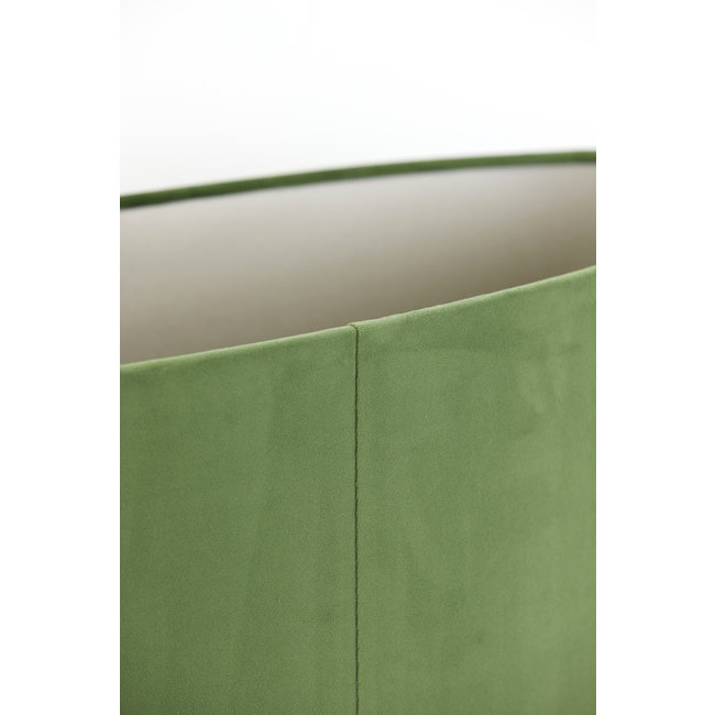 Light en Living Kap ovaal VELOURS Dusty groen 58-24-32-cm