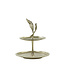 Light en Living Etagere 2 laags FOGLIA goud - 2 laags