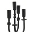 Light en Living Kandelaar 4L 23x6x39 cm NIMARI mat  zwart