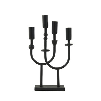 Light en Living Kandelaar 4L 23x6x39 cm NIMARI mat  zwart Light en Living Kandelaar 4L 23x6x39 cm NIMARI mat  zwart