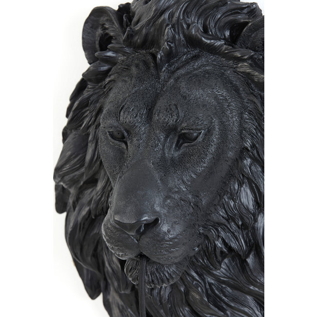 Light en Living Wandlamp 33,5x19x40,5 cm LION mat  zwart