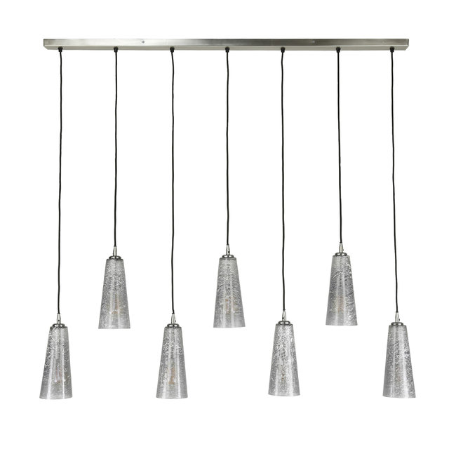 WoonStijl Hanglamp 7L kegel stone