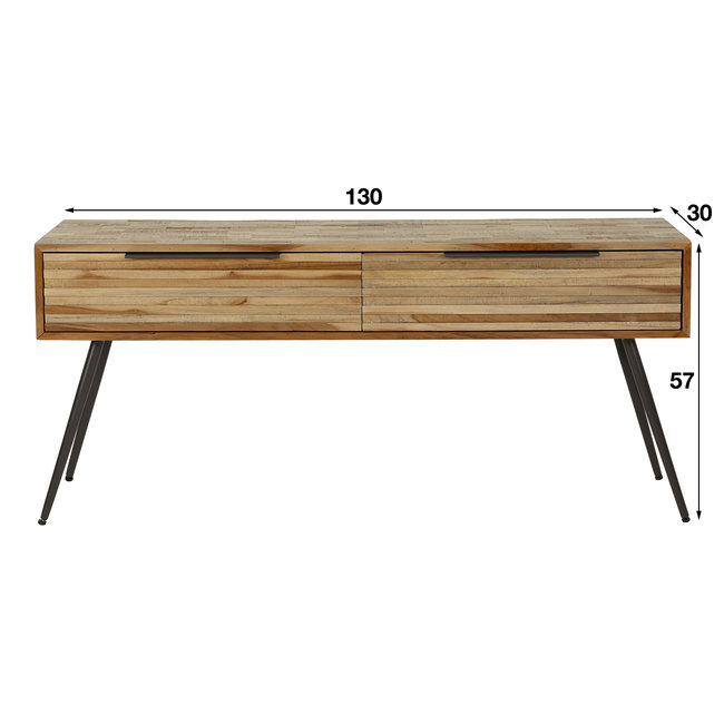 WoonStijl TV-meubel 2L Teca strip