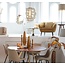 Light en Living Hanglamp MISTY goud+glas  amber goud - 2 maten