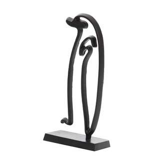 Light en Living Ornament op voet Pinguïn mat zwart - Diverse maten