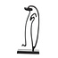 Light en Living Ornament op voet Pinguïn mat zwart - Diverse maten