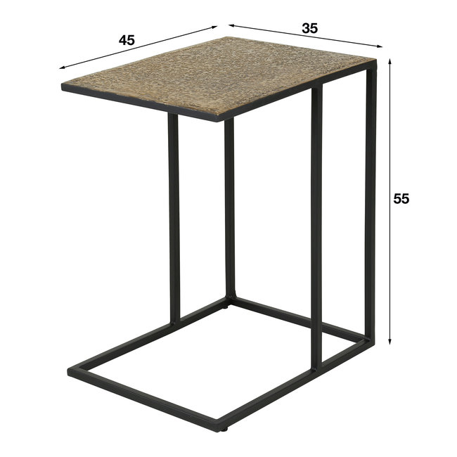 WoonStijl Laptoptafel iron metallic