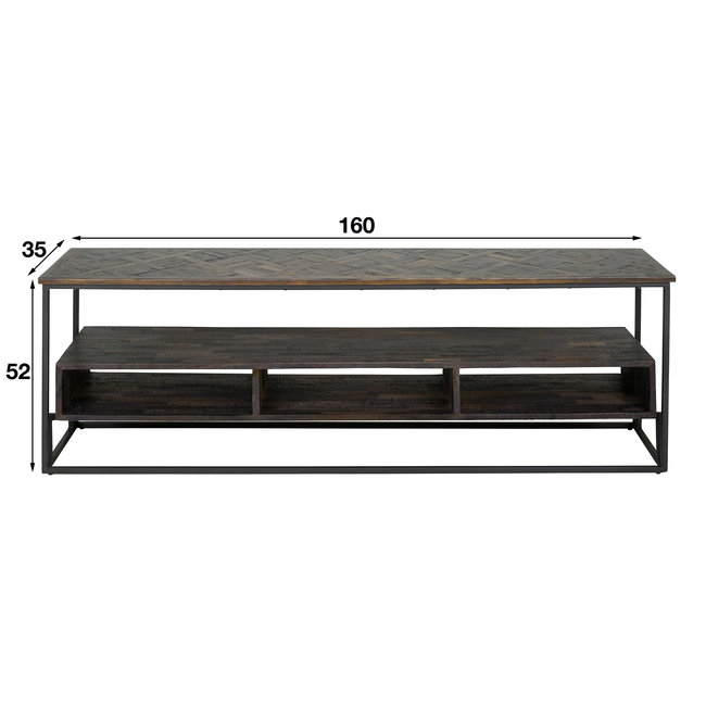 WoonStijl TV-meubel 160 Teca vine