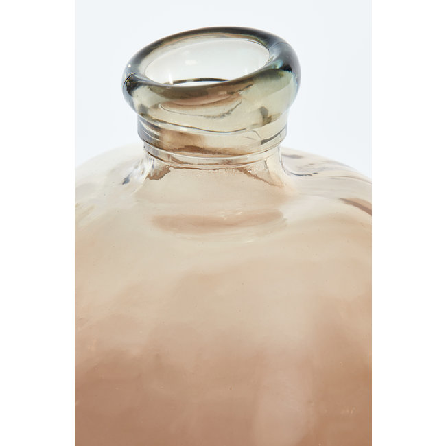 Light en Living Vaas Selores glas - Groen, bruin of bruin - zand