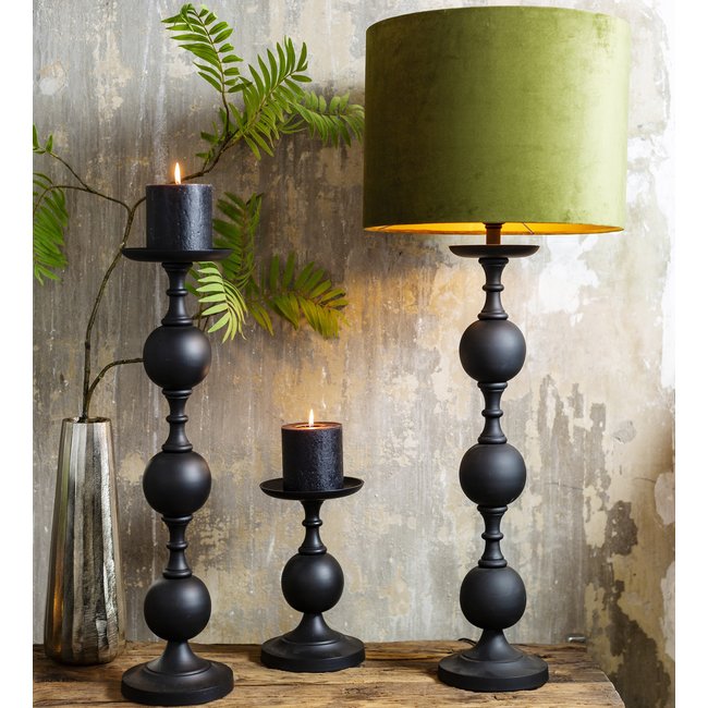 Light en Living Kandelaar LESANE mat zwart - Diverse maten