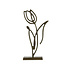 Light en Living Ornament op voet 24x8,5x45 cm TULIPANU antiek brons