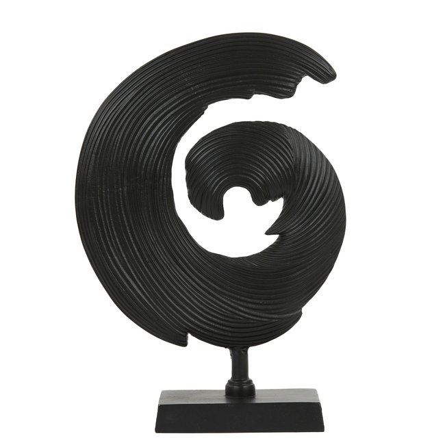 Light en Living Ornament op voet 29x10x40 cm SHWIBA  mat zwart