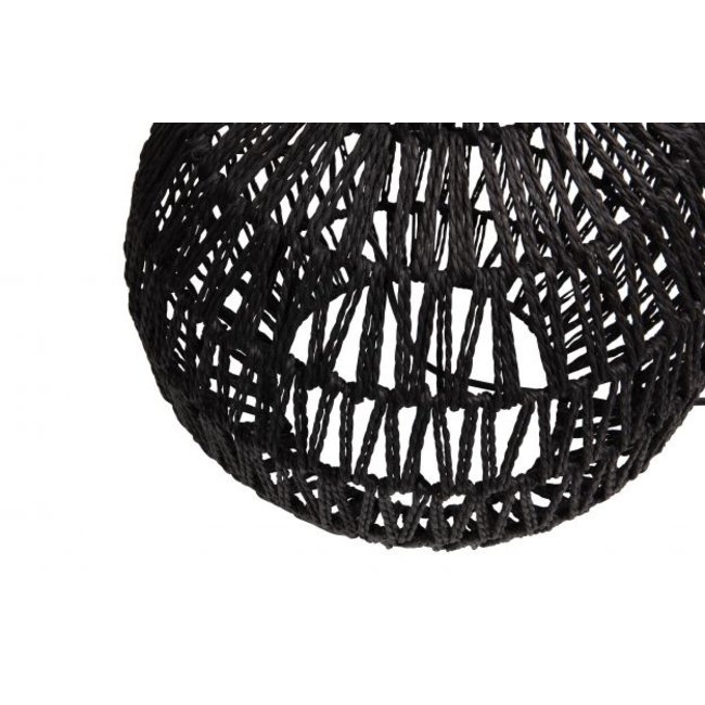 Woood Lampvoet Macy Rattan Look zwart