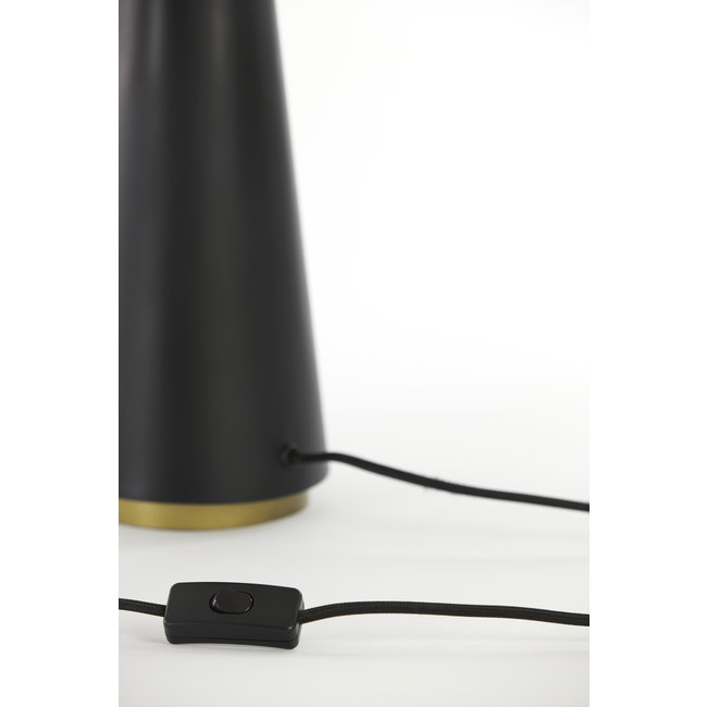 Light en Living Tafellamp Ø30x45 cm NAGAI mat  zwart-antiek brons