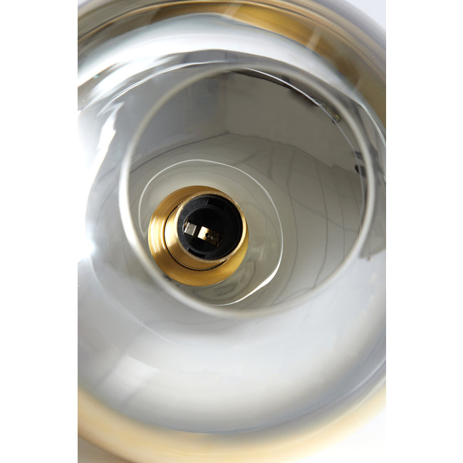 Light en Living Hanglamp 3L Ø40x160 cm MAYSON glas  goud-helder+goud