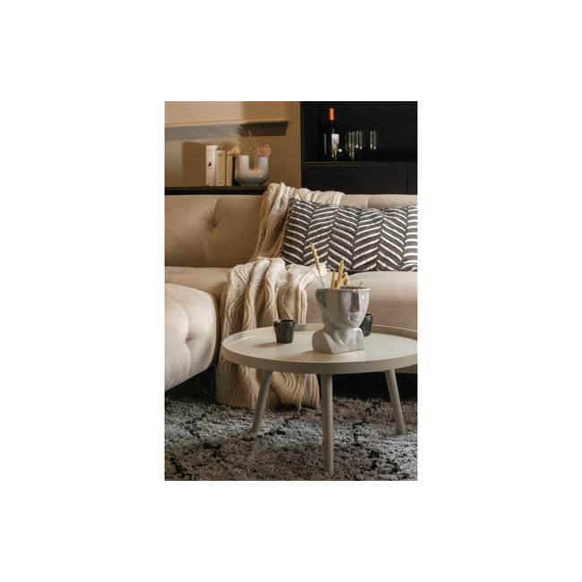 Woood Mesa Bijzettafel L Hout Antique Beige 34 X Ø 60