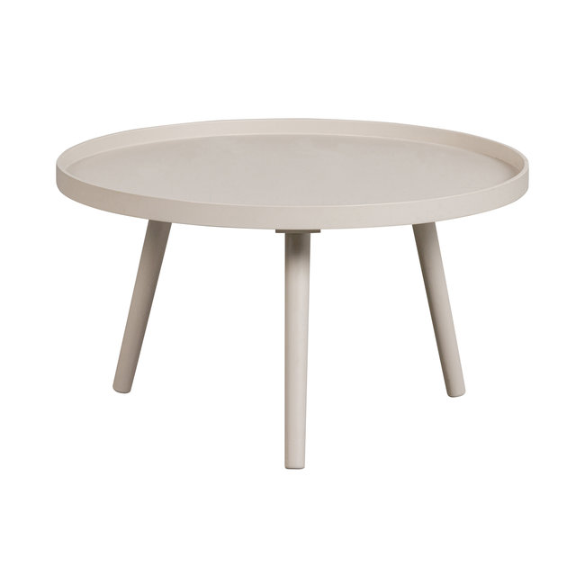 Woood Mesa Bijzettafel L Hout Antique Beige 34 X Ø 60