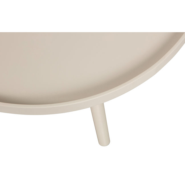 Woood Mesa Bijzettafel L Hout Antique Beige 34 X Ø 60