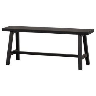 Woood Imme Bankje Hout Zwart 110cm