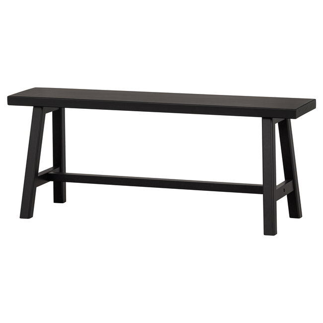 Woood Imme Bankje Hout Zwart 110cm