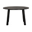 WOOOD Exclusive Lange Jan Uitschuifbare Eettafel Rond Eiken Blacknight [fsc]