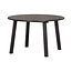 WOOOD Exclusive Lange Jan Uitschuifbare Eettafel Rond Eiken Blacknight [fsc]