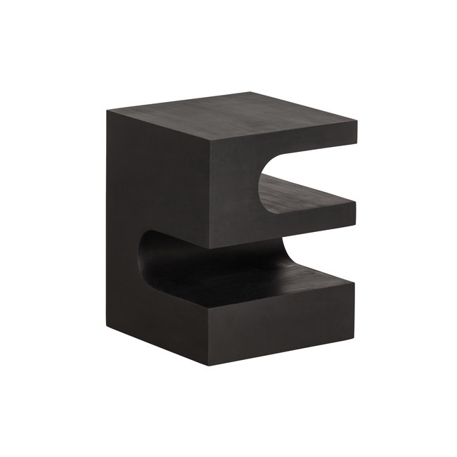 Woood Toma Bijzettafel Mango Hout Zwart