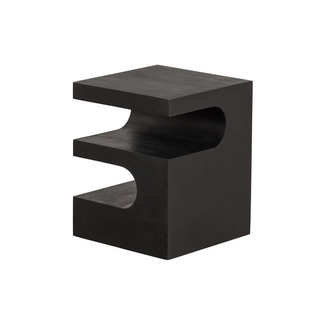 Woood Toma Bijzettafel Mango Hout Zwart