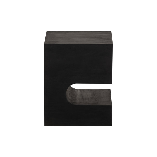 Woood Toma Bijzettafel Mango Hout Zwart