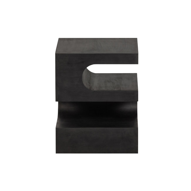 Woood Toma Bijzettafel Mango Hout Zwart