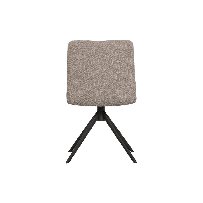 Woood Eettafelstoel Vinny Draaistoel Bouclé Zand