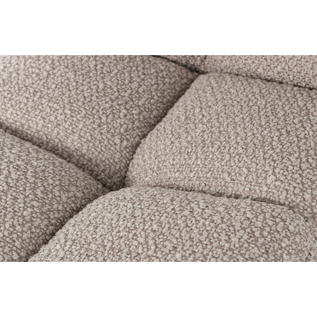 Woood Eettafelstoel Vinny Draaistoel Bouclé Zand