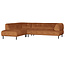 Woood Lloyd Hoekbank Links Gewassen Fluweel Cinnamon