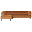 Woood Lloyd Hoekbank Links Gewassen Fluweel Cinnamon