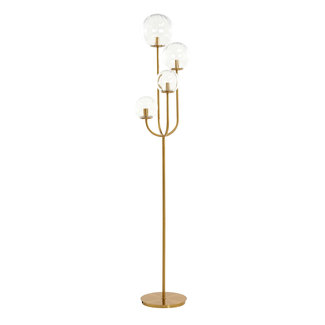 Light & Living Vloerlamp 4L 42x20x182 cm MAGDALA  glas helder+goud