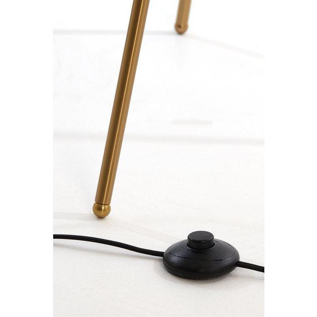 Light en Living Vloerlamp Ø42x146 cm MAYSON glas  goud-helder+goud