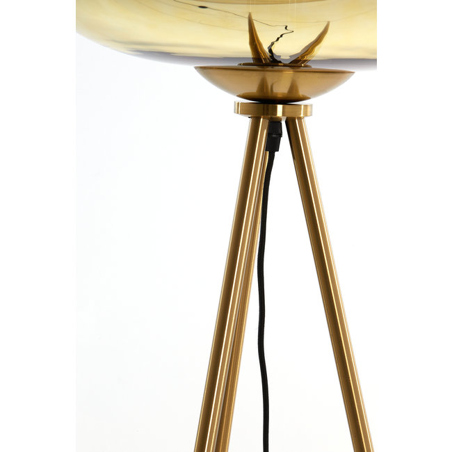 Light en Living Vloerlamp Ø42x146 cm MAYSON glas  goud-helder+goud
