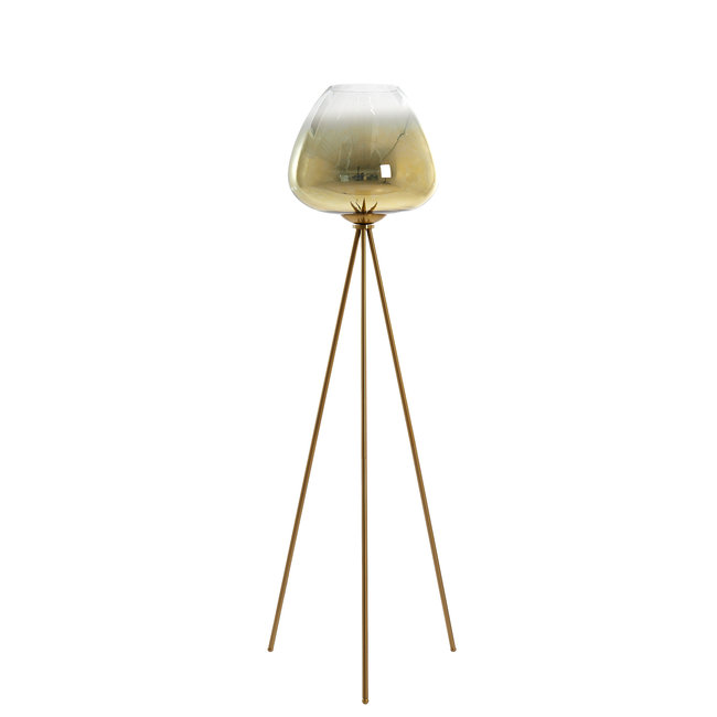 Light en Living Vloerlamp Ø42x146 cm MAYSON glas  goud-helder+goud