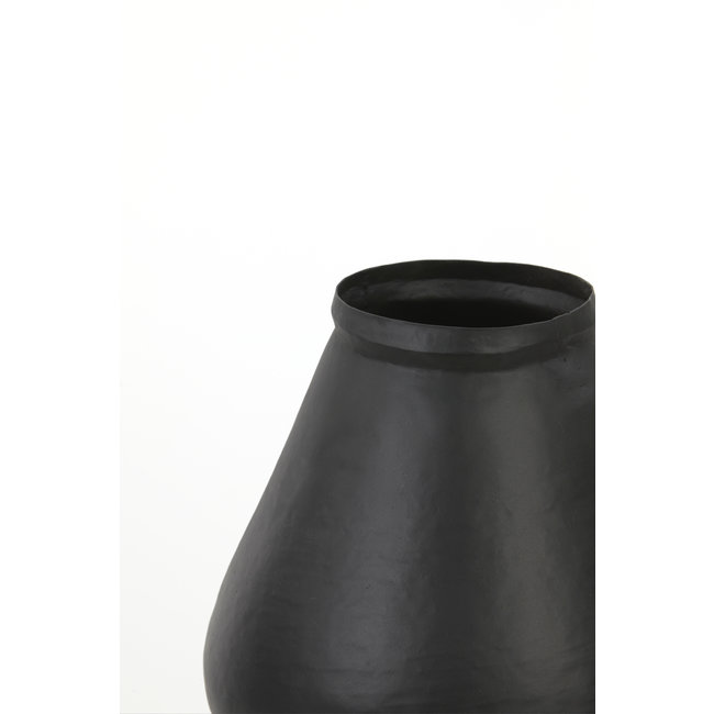 Light en Living Vaas deco YABITA mat zwart - 2 maten