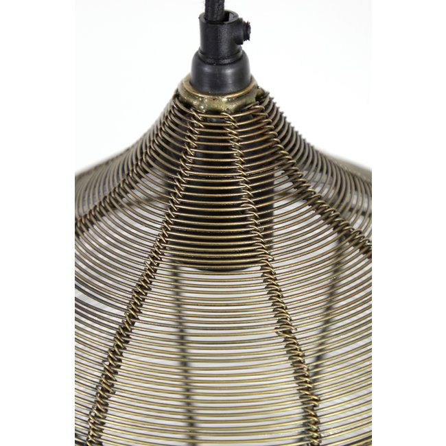 Light en Living Hanglamp 10L 120x25x29,5 cm ALVARO antiek brons