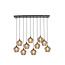 Light en Living Hanglamp 10L 120x25x29,5 cm ALVARO antiek brons