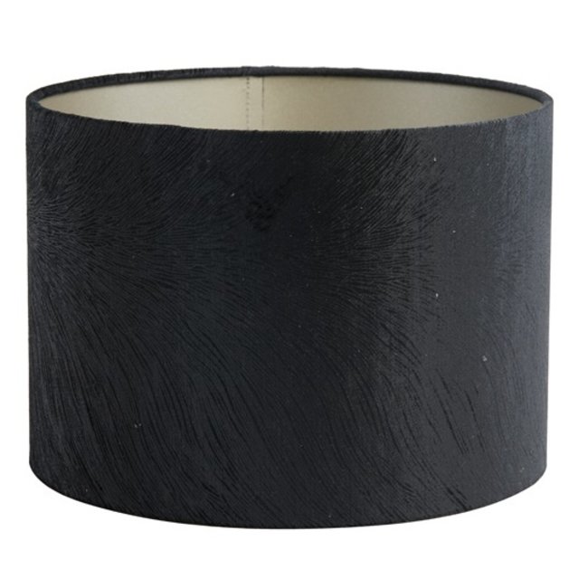 Light en Living Kap cilinder LUBIS zwart Ø 30 of Ø 40 cm