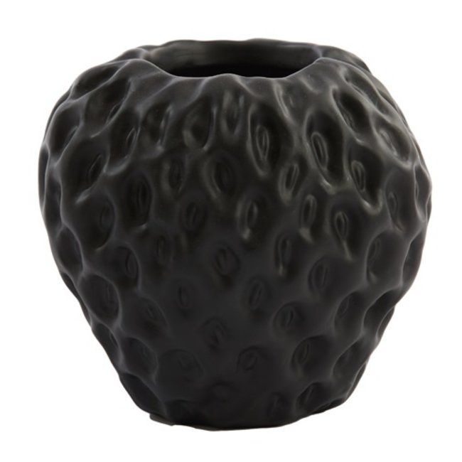 Light en Living Vaas Strawberry zwart - 15x14,5x14,5 cm