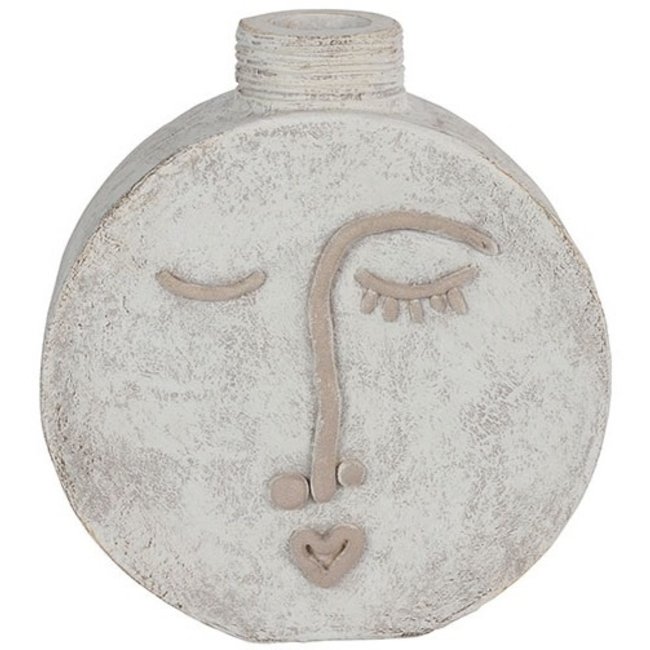 Countryfield Fles / Vaas gezicht Picasso wit